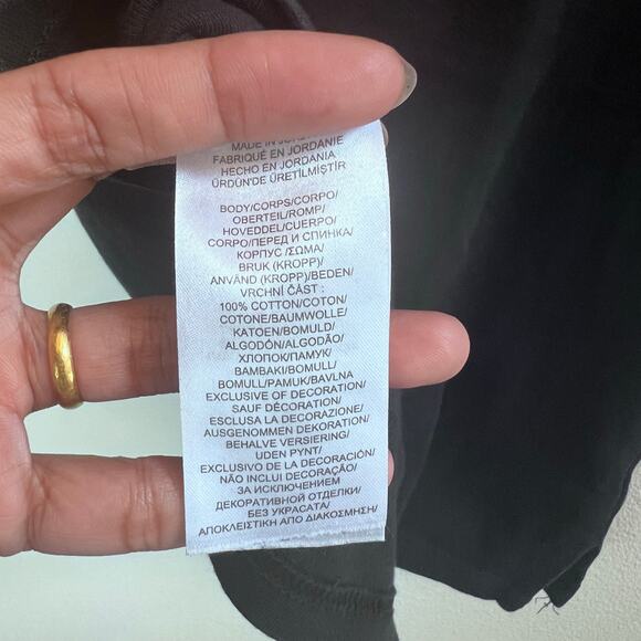 Ralph Lauren Black Boatneck Cuffed Elbow Short Sleeve Top Women's Size Small - Picture 6 of 8